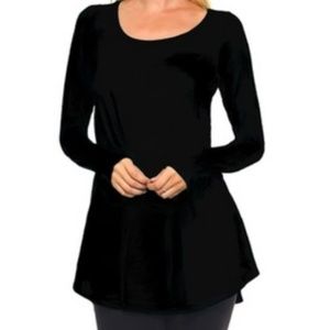 Isaac Liev Women's Long Sleeve Tunic Top